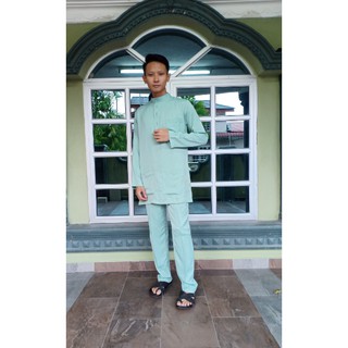 RAYA 2021  Baju  Melayu  Moden SET BUDAK  warna SOFT 