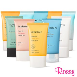Image of [All] Innisfree Sunscreen (Intensive, Daily, Tone Up, Aqua, Forest, Triple Shield, Long lasting, Stick, Tone up No sebum, Tone Up Watering, The Minimum, Hyaluron Moist, Anti-aging Serum)