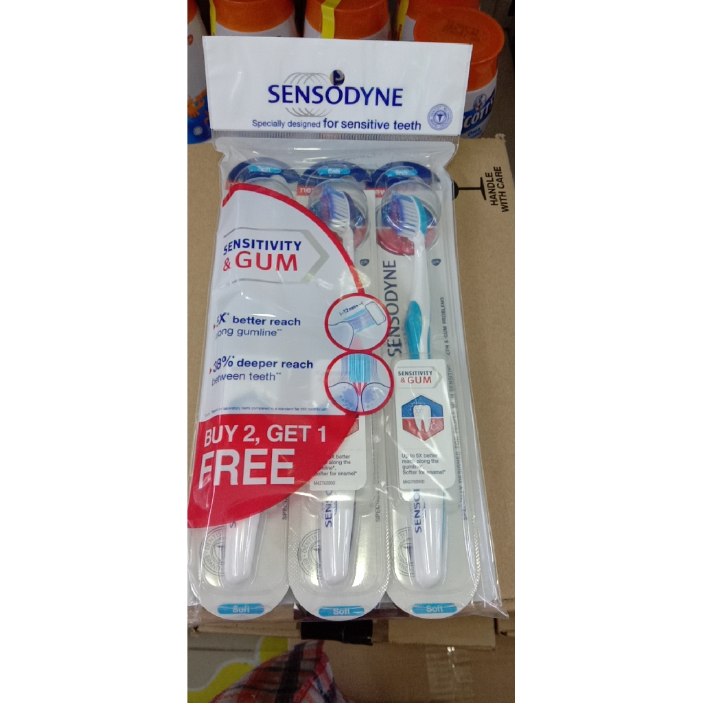 2 sensodyne sensitive toothbrush soft sensitive teeth