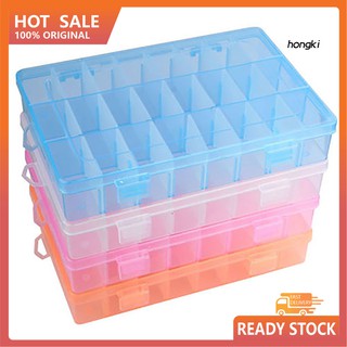 Details about   1PC 28Slots Plastic Adjustable Jewelry Storage Box Case Craft Beads Container 