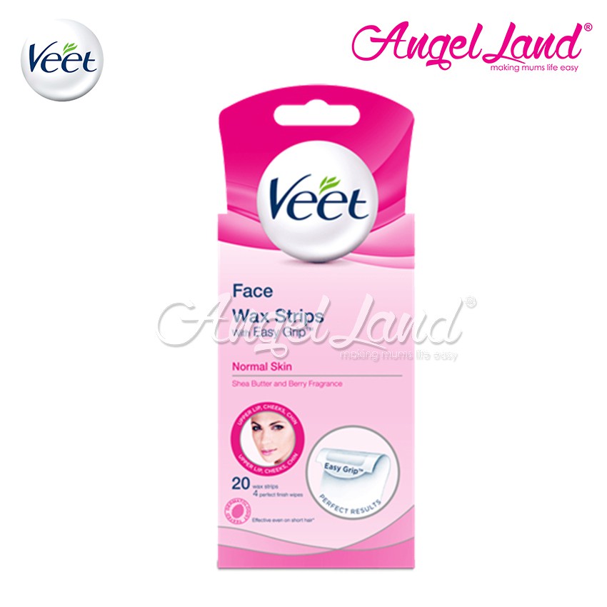 Veet Hair Removal Facial Wax Strip 20 S Shopee Singapore