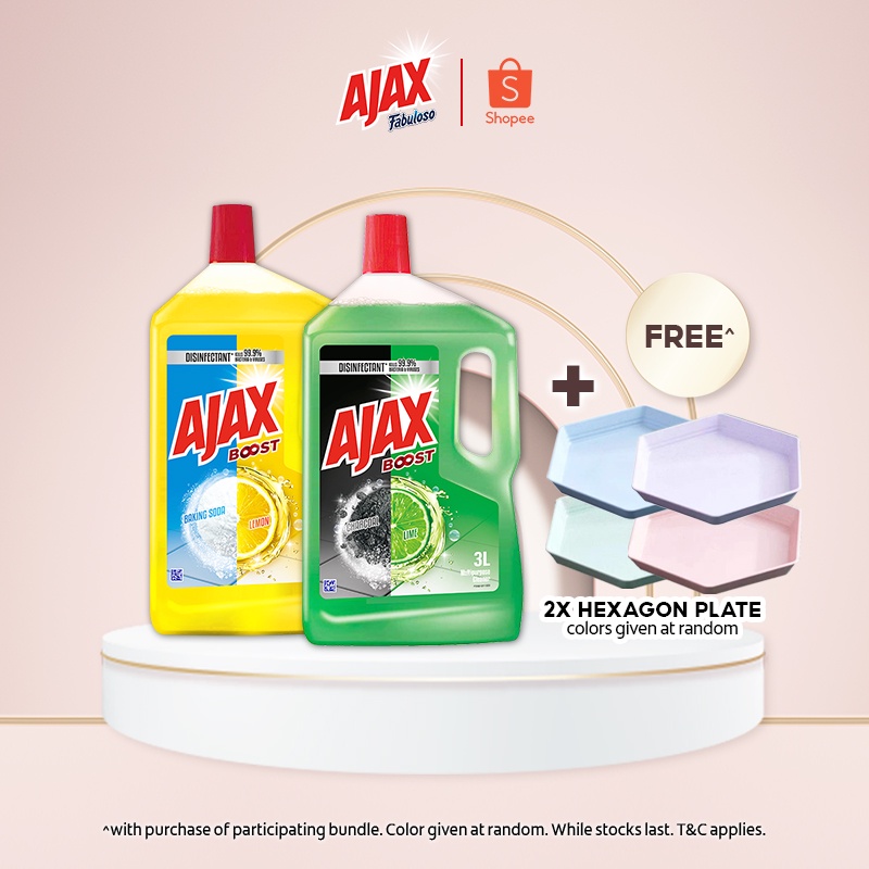 Ajax Boost Lemon & Baking Soda/Charcoal & Lime Multi Purpose