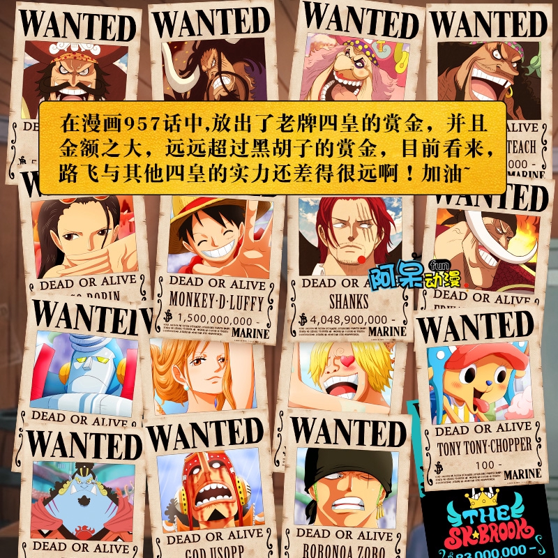 One Piece Wanted Poster Straw Hat Shopee Singapore