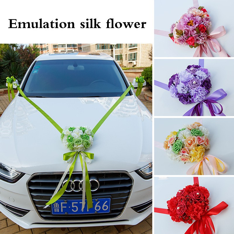 9 Colors Artificial Flowers Flowers Wedding Cars Decoration