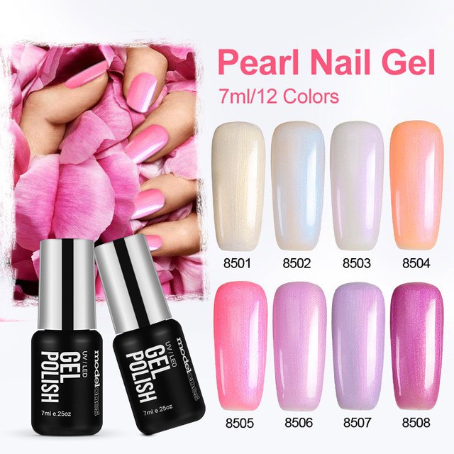 Modelones Hot Pearl Series Gel Nail Polish Uv Led Soak Off Manicure Nail Art Diy Shopee Singapore