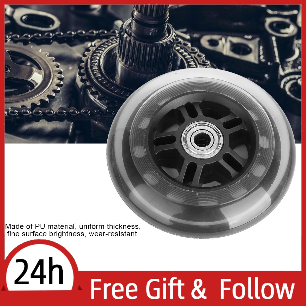 [Ready Stock] ABEC7 608ZZ Bearing Caster Wheels 4 inches PU Casters