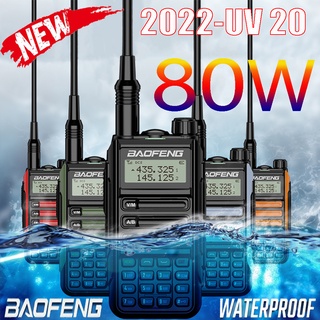 2022 Upgrade Baofeng walkie talkie UV-20 Pro Type-C IP68 Waterproof High Power CB Ham 10-100 KM Long Range Two Way Radio