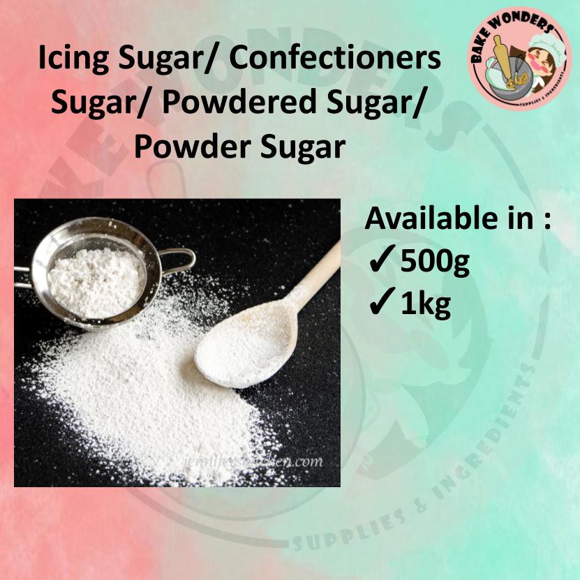 Shop Malaysia Icing Sugar Confectioners Sugar Powdered Sugar Powder Sugar 500g 1kg Shopee Singapore