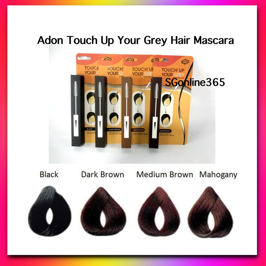 Adon Touch Up Your Grey Hair Mascara Shopee Singapore
