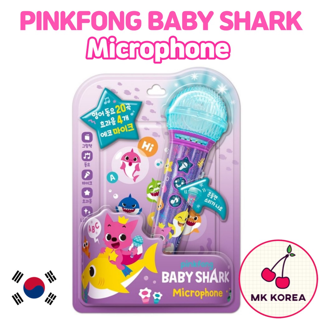 Pinkfong Baby Shark Microphone 20 English Song With Illustrations Book Shopee Singapore