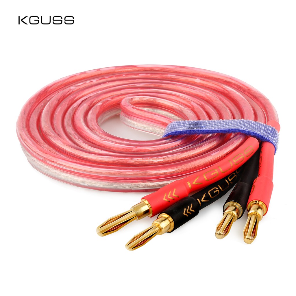 Kguss C600 Diy Loud Speaker Cable Hi Fi Audio Line Cable Oxygen Free Copper Speaker Wire For 8056