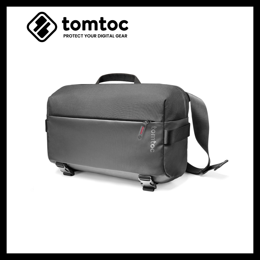 tomtoc Compact Sling Bag for MacBook Pro 14Inch M1 Pro/Max Black