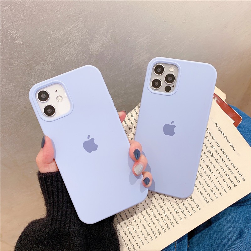Lilac Purple Full Coverage Iphone 12 12 Pro Max 12mini 11 Pro Max X Xs Max Xr 7 8 Plus 6s 6 Liquid Silicone Phone Case Singapore