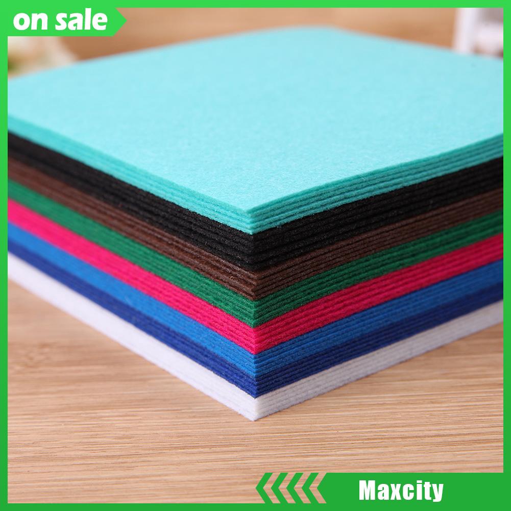 40pcs 10x10cm Non Woven Polyester Cloth Diy Crafts Felt Fabric Home Sewing Accessories Shopee Singapore