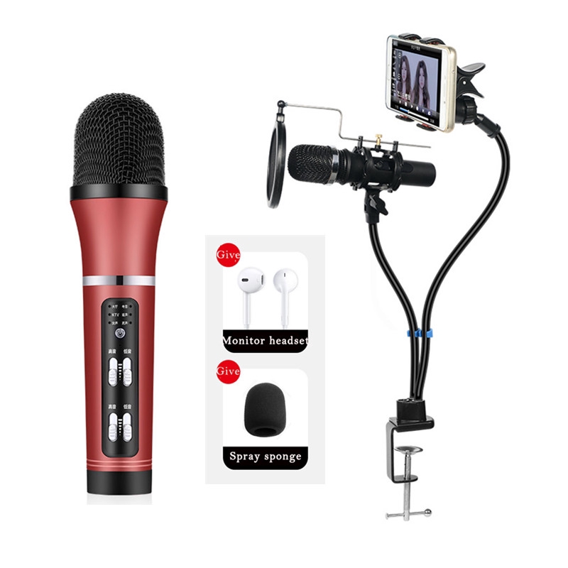karaoke smart professional wired microphone support Voice changer
