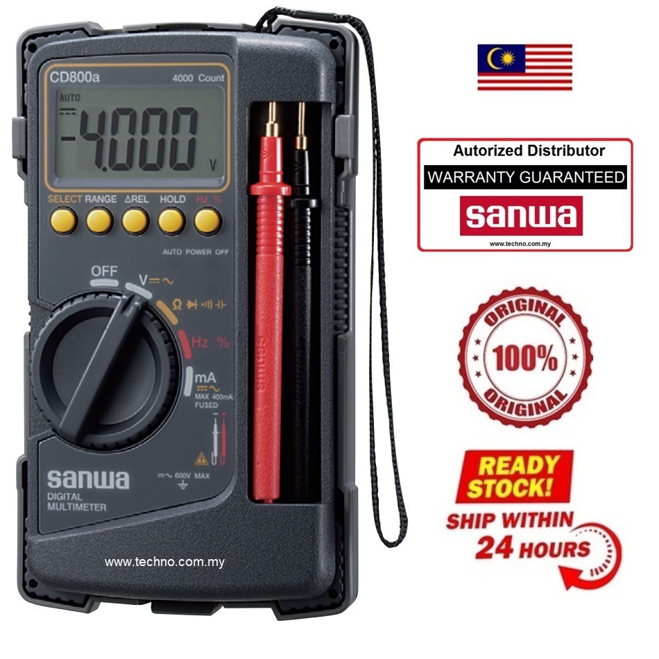 Cd800a Digital Multimeter Sanwa Shopee Singapore