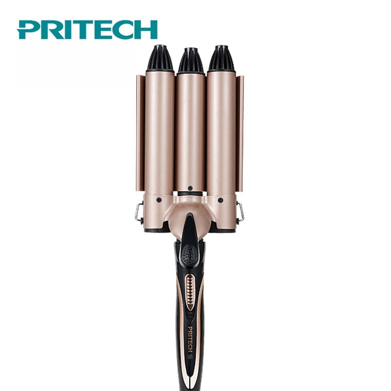 Pritech Hair Curler Automatic Perm Ceramic 3 Barrels Big ...