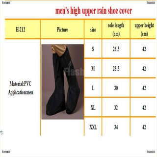 Flashquick Waterproof Motorcycle Biker Reflective Rain Boot shoes Footweaar Cover Black #5