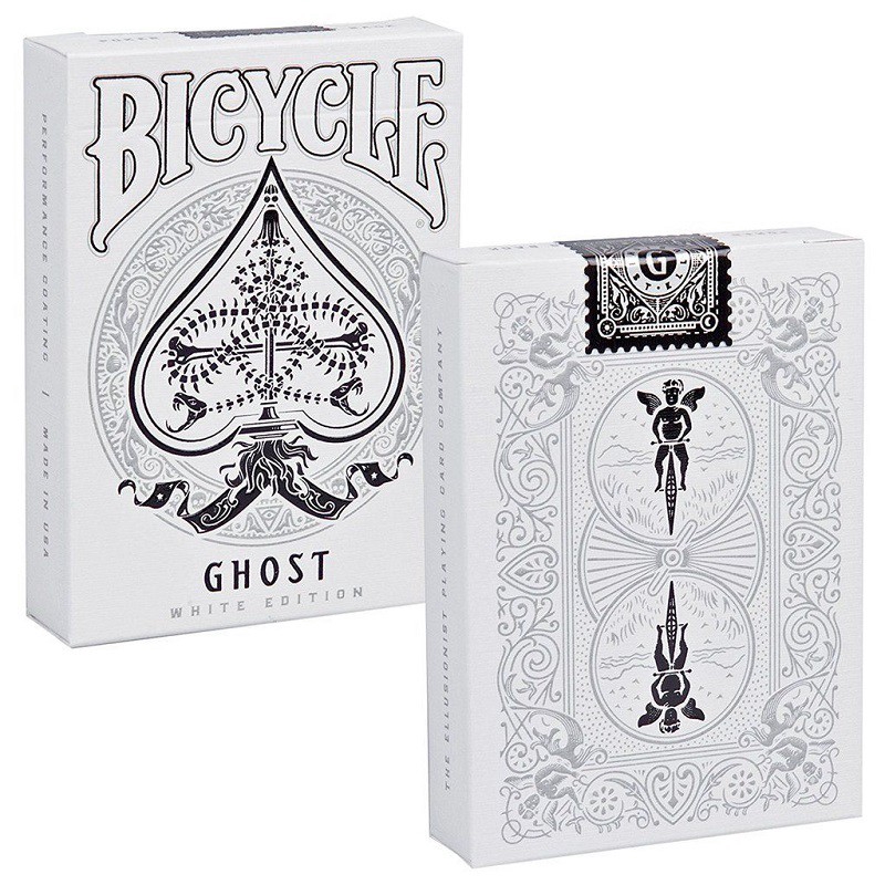 White Magic US Playing Cards Poker NEW Bicycle Ellusionist Combo Ghost Black 