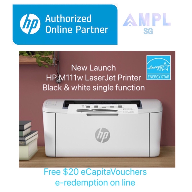 New Launch Hp M111w Wireless Mono Laser Printer Print Only One Year Warranty By Hp Direct Orderable Hp Toner 150a Shopee Singapore