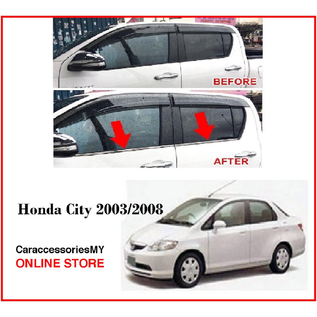 honda city chrome window trim