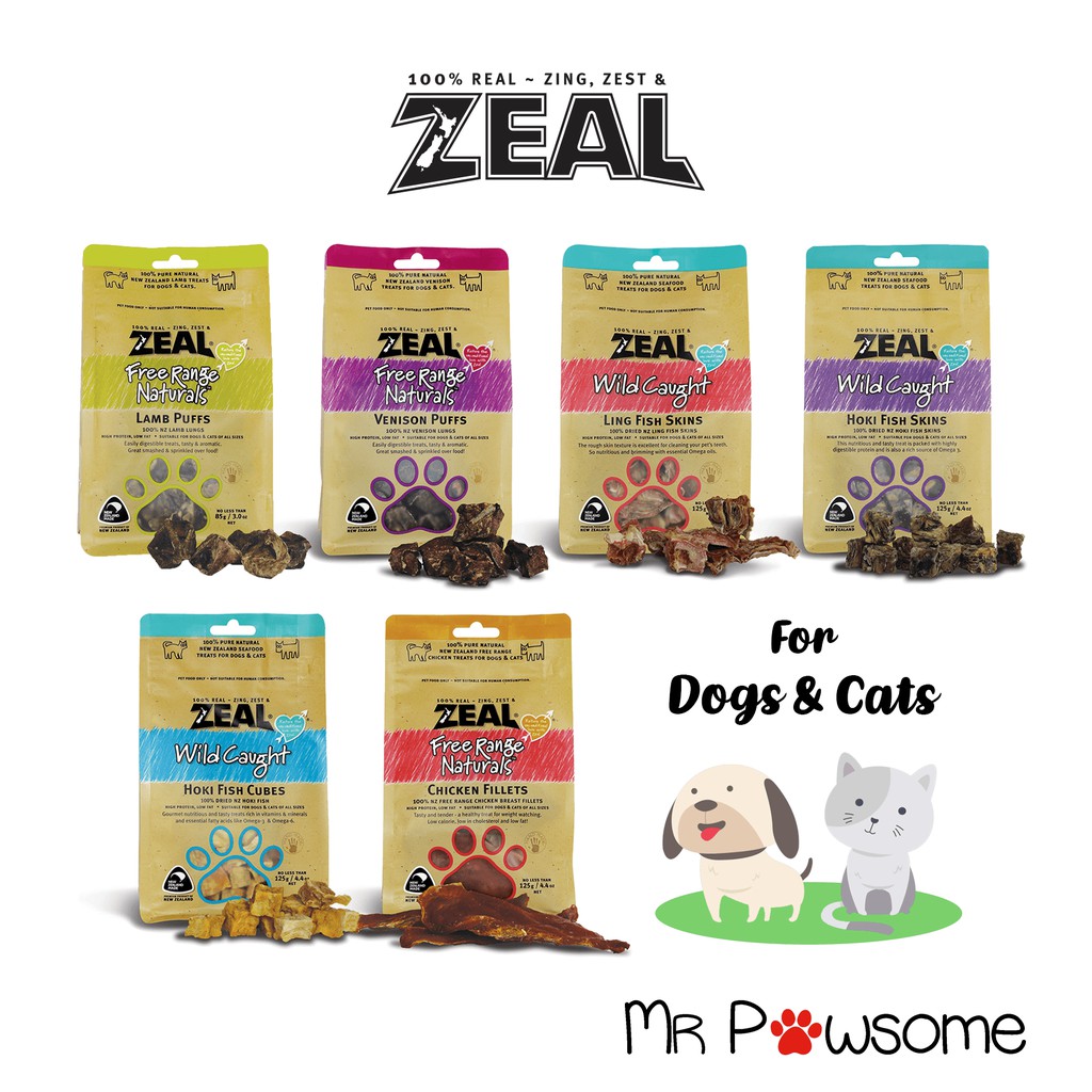 [Bundle of 3] Zeal Dog & Cat Treats/ Pouches 85g 125g Shopee Singapore