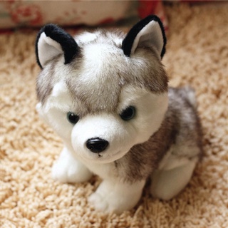 FHS 18CM Simulation Cute Dog Plush Toys Lovely Husky Animal Dolls Stuffed Soft Toys For Kids Boys Gift #4