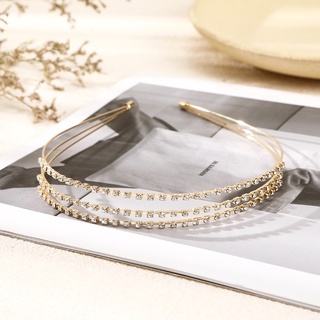 Image of thu nhỏ Chic Rhinestone Alloy Headband Party Wedding Multilayer Butterfly Crystal Hair Band Girls Hair Accessories #6