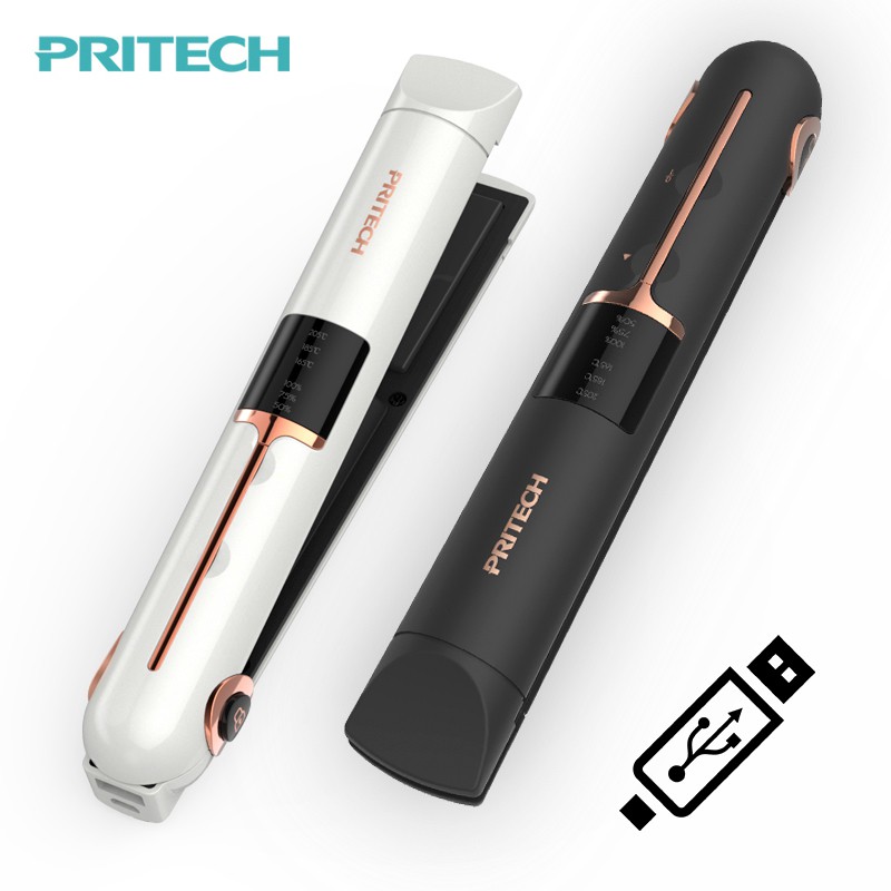 Pritech Wireless Hair Straightener Mini Portable Travel Flat Iron