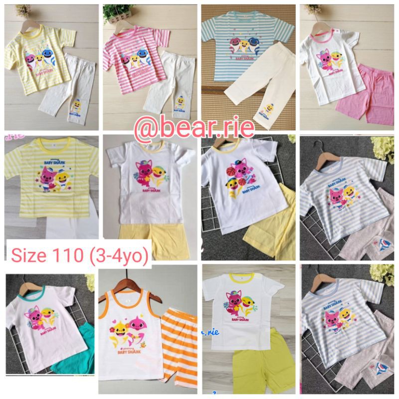 3yo-4yo Pinkfong baby shark clothes baby shark shirt tshirt shirt set ...