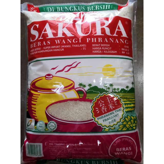 Beras Wangi Sakura Phranang 10kg Singapore