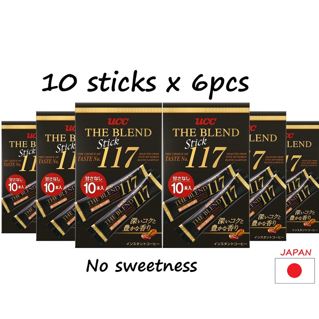 [Direct from japan] UCC The Blend 117 Instant Coffee Sticks (10 sticks x 6pcs) Shopee Singapore