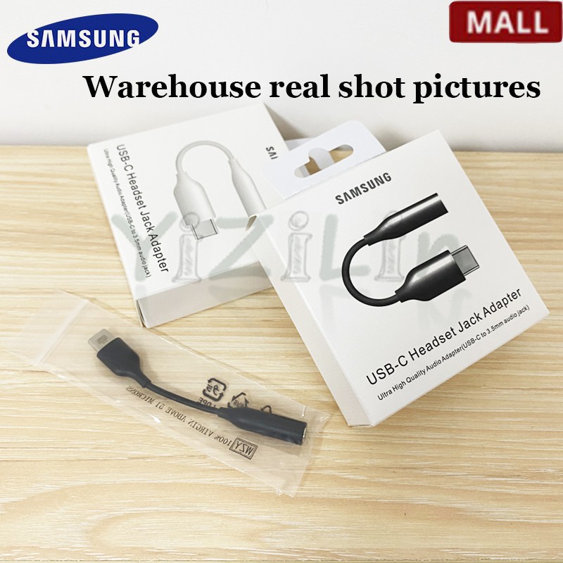 Original Samsung Type-C to 3.5mm Headphone Jack Adapter Earphone Audio  Conventer For Galaxy S10/S10e/Note10 Galaxy A60/A90 5G | Shopee Singapore