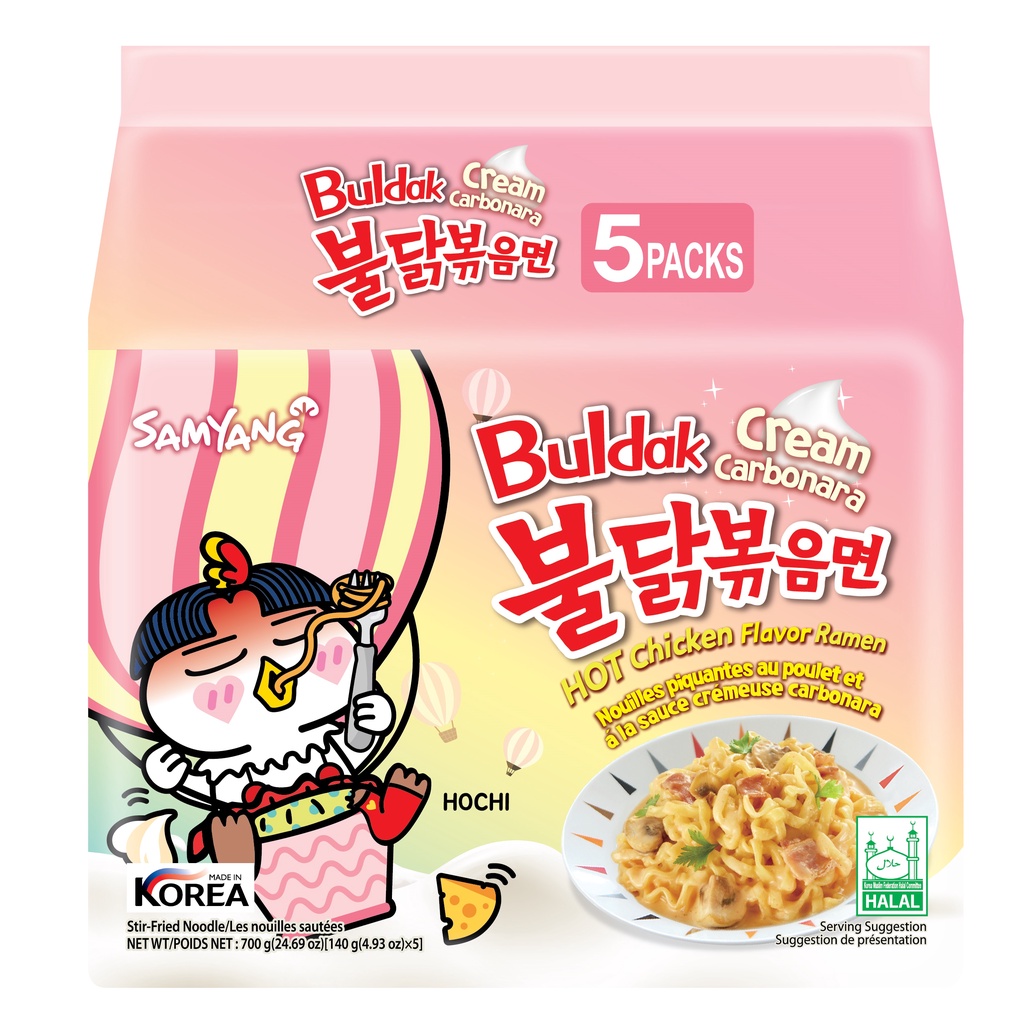 Samyang Hot Chicken Cream Carbonara Ramen 140g X 5s Shopee Singapore 4712