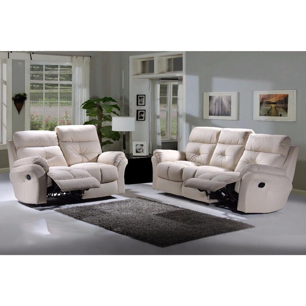 Recliner Sofa Sofa Set With Adjustable Sofa 123 Seater White Sofa Set