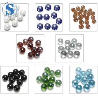 [New]10 Pcs Marbles 16mm glass marbles Knicker glass balls decoration color nuggets toy white