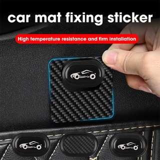 Multifunction Black Car Floor Mat Fixed Stickers / Car Mat Double-sided Tape Fixing Sticker / Automobile Traceless Acrylic Organizer / Household Storage Hook