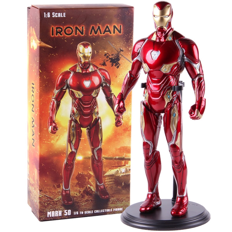 Marvel Avengers Infinity War Iron Man Mk50 Iron Man Mark Iv Mk4 Pvc Action Figure Ironman Mark 50 Model Toy Shopee Singapore - iron man morph roblox