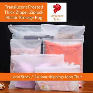 High Quality THICK Translucent Zipper Bag for storage of clothes, accessories, travelling luggage baggage PVA PE