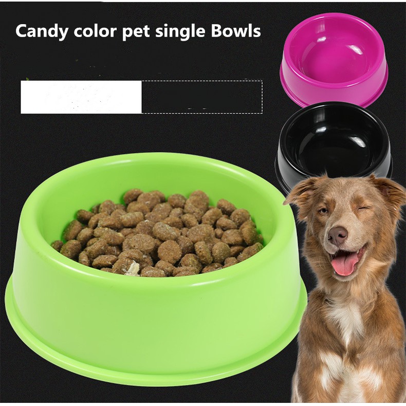 Pet Bowls Candy  Color  Single Bowl Cat  And Dog Feeding Bowl 