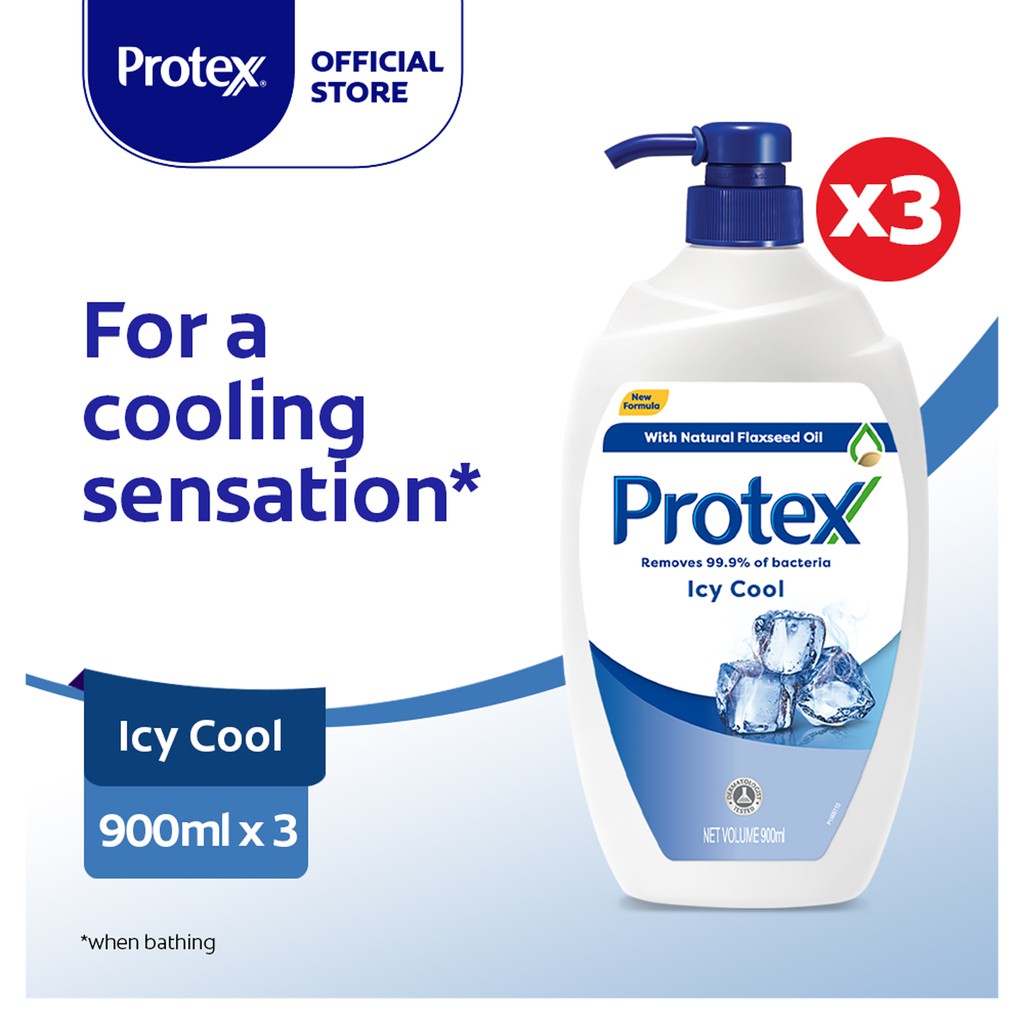 [Eliminates 99.9percent] Protex Icy Cool Antibacterial Shower Gel
