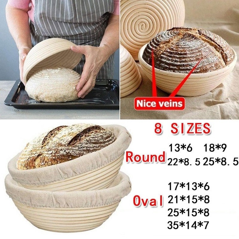 【LIMITED TIME DISCOUNT】8 Size Bread Proofing Basket Baking Dough Bowl
