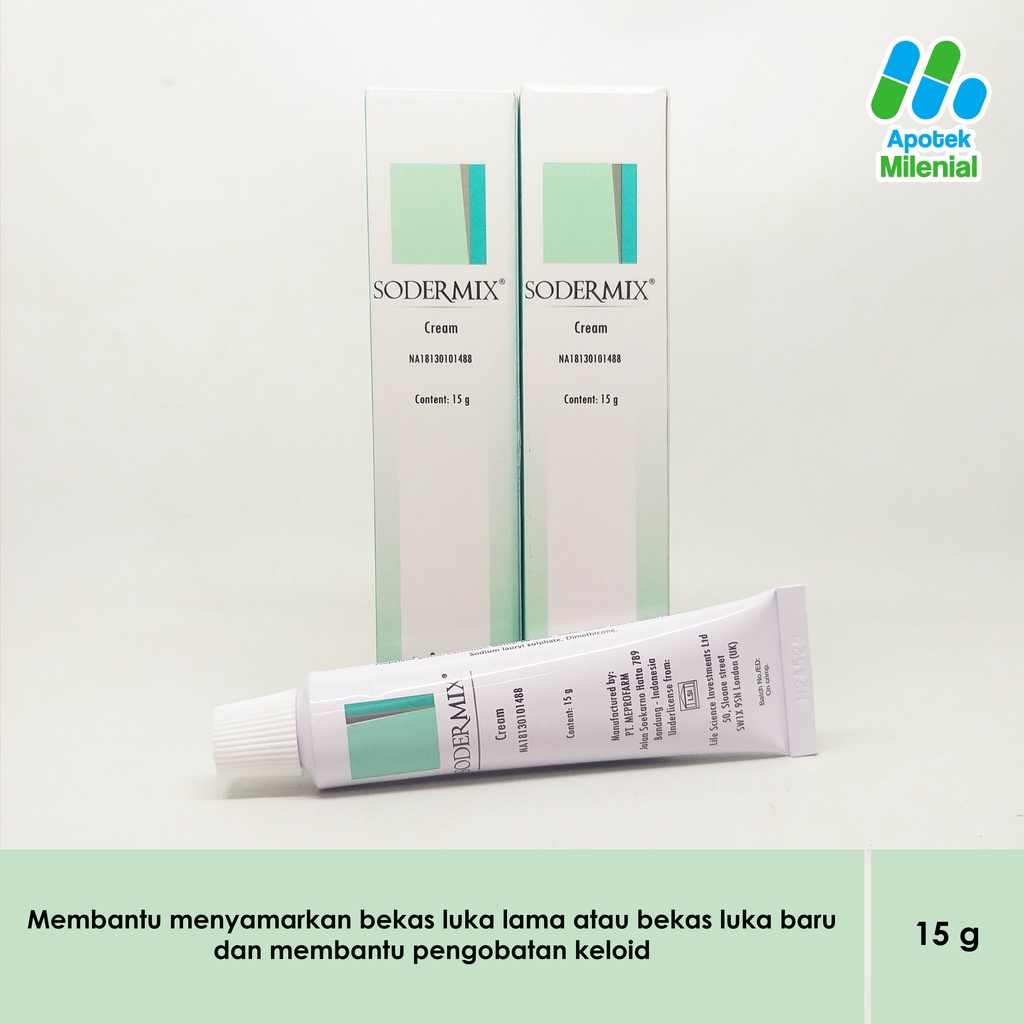 Sodermixmix CREAM 15gram For KELOID Scars Shopee Singapore