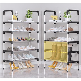 The Furniture Store  Galvanized Steel 6 Tier Shoe Rack Easy Assemble Storage Rack