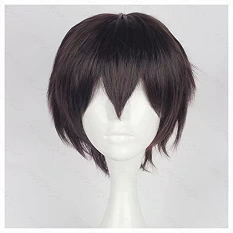 Bungo Stray Dogs Dazai Osamu Short Brown Curly Hair Resistance Synthetic Hair  Anime Costume Cosplay Wigs | Shopee Singapore