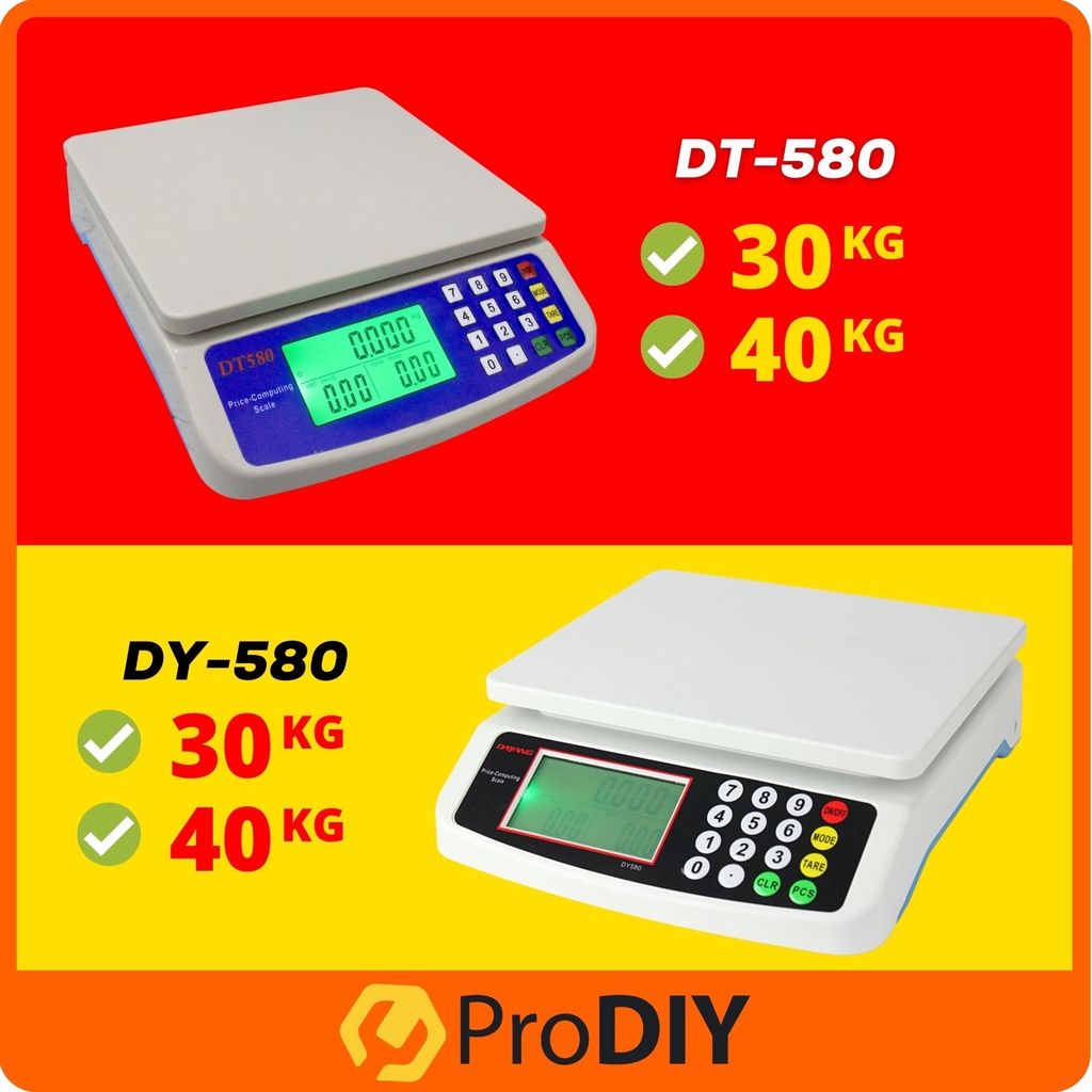 30kg / 40kg Digital Weight Scale Price Computing Food Meat Produce Auto Off Convenient Precise Save Power ( DY-580 )厨房秤