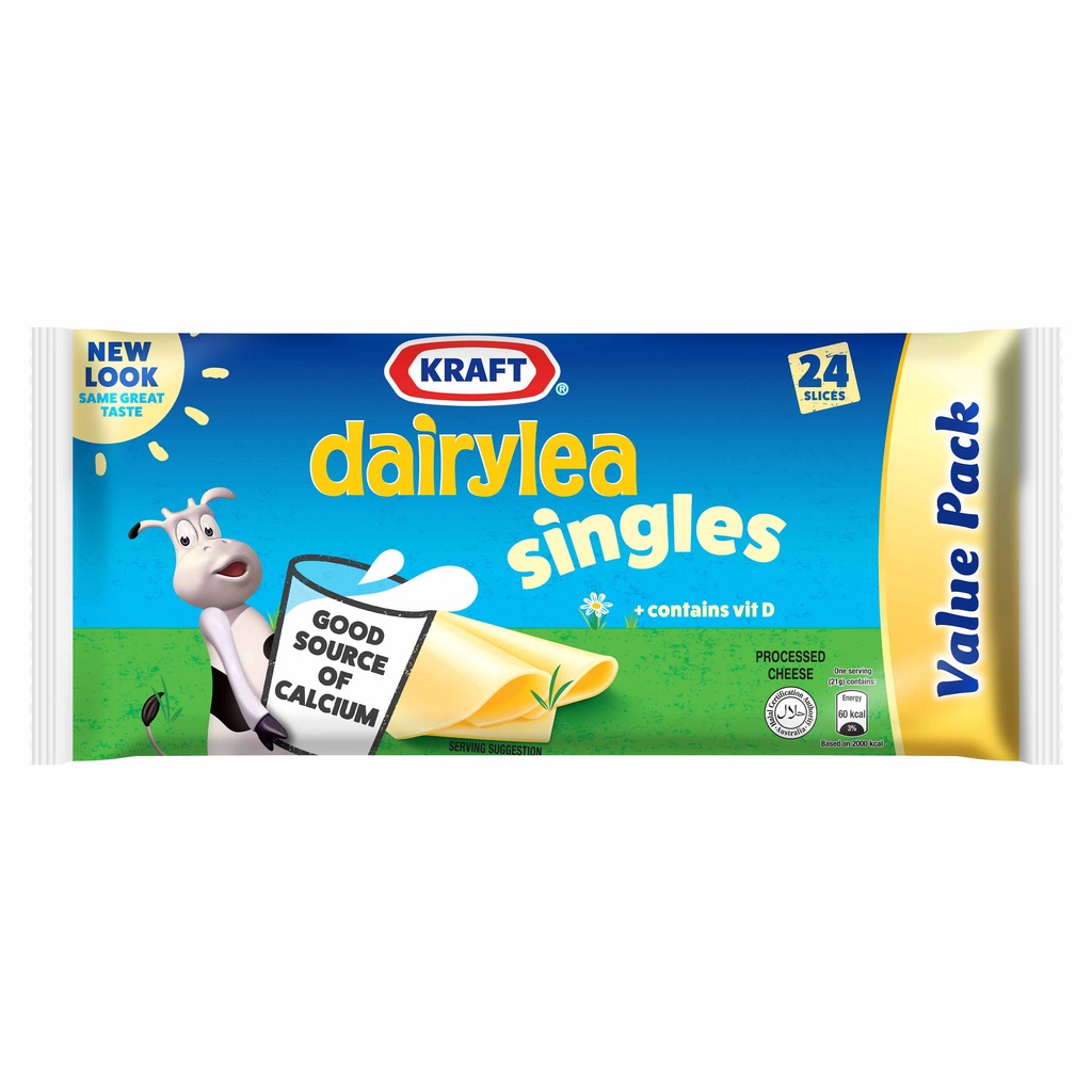 Kraft Dairylea Singles Value Pack 500g [24 slices] Shopee Singapore