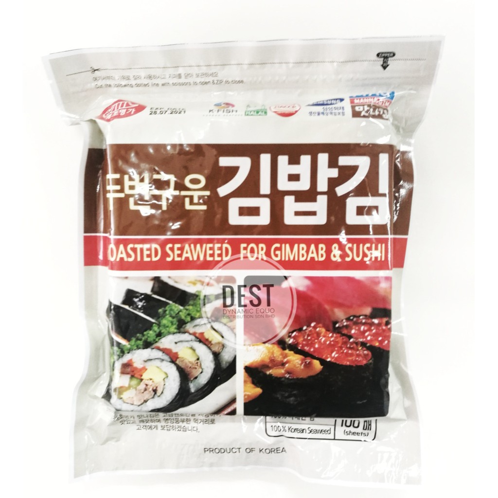 Malaysia] Manna Yaki Sushi Nori (HALAL) Roasted Seaweed Full Cut