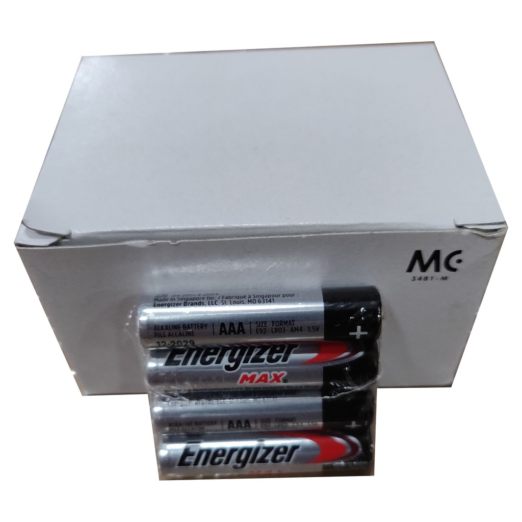 Energizer AAA MAX Alkaline Batteries With Shrink Wrap (12x4pcs/box ...