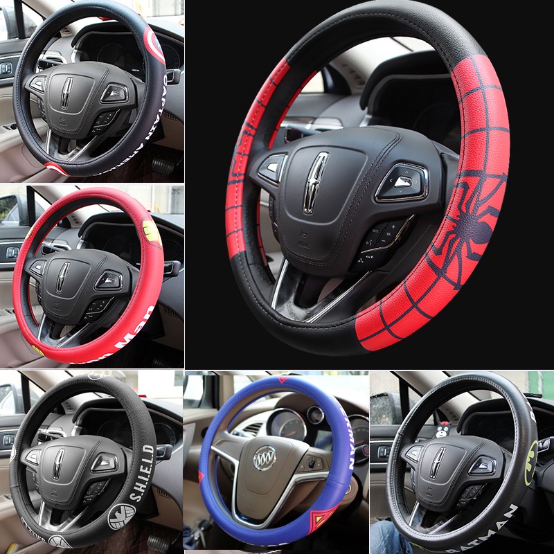 Marvel Avengers Steering Wheel Cover Spiderman Iron Man Captain America